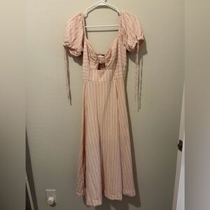 Free People Striped Midi Dress